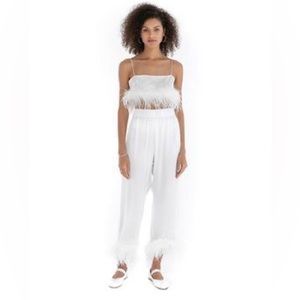 White The Bar Pajamas feather set